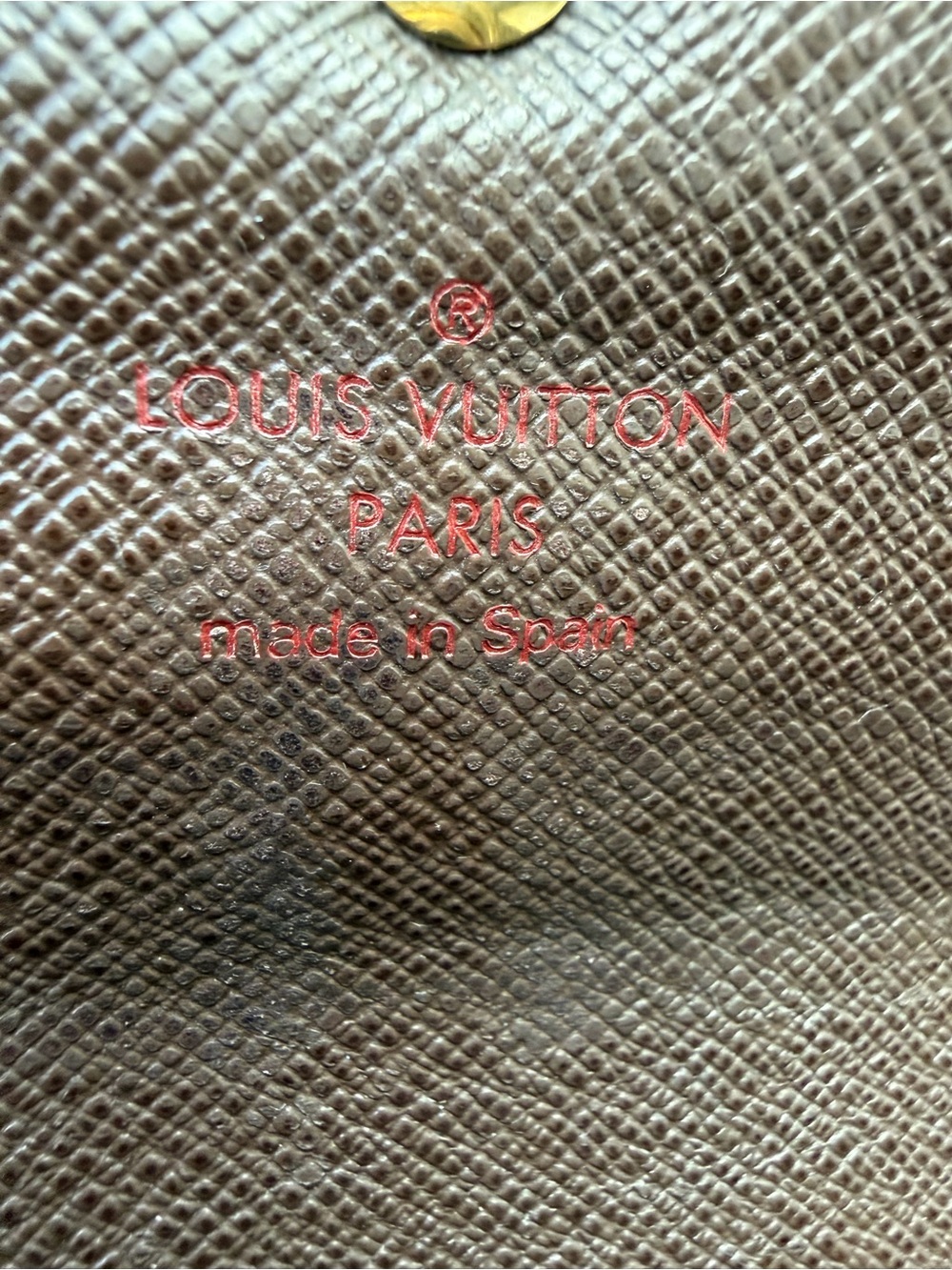 Louis Vuitton Brown Damier Checkered Long Wallet. No certificate. Beautiful cond - Picture 3 of 6